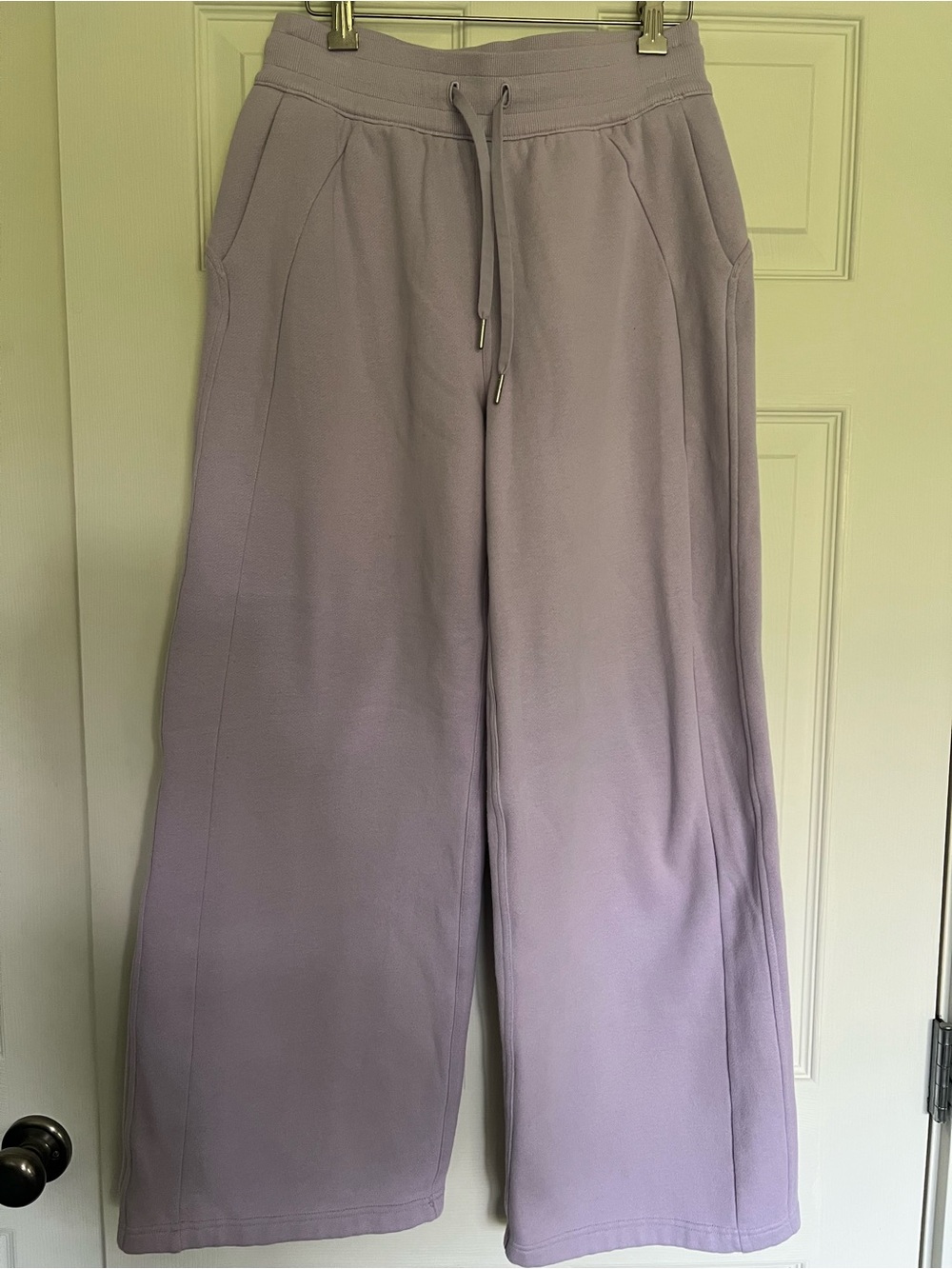 Lululemon Scuba Wide Leg Mid Rise Pant Purple Lilac S Lounge Sweatpants